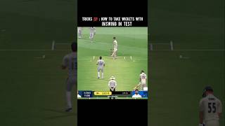 Real Cricket 24 Bowling Tricks 🥵|How To Take Wickets with InSwing In Test🥶|RC24 Bowling Tips🤯#shorts