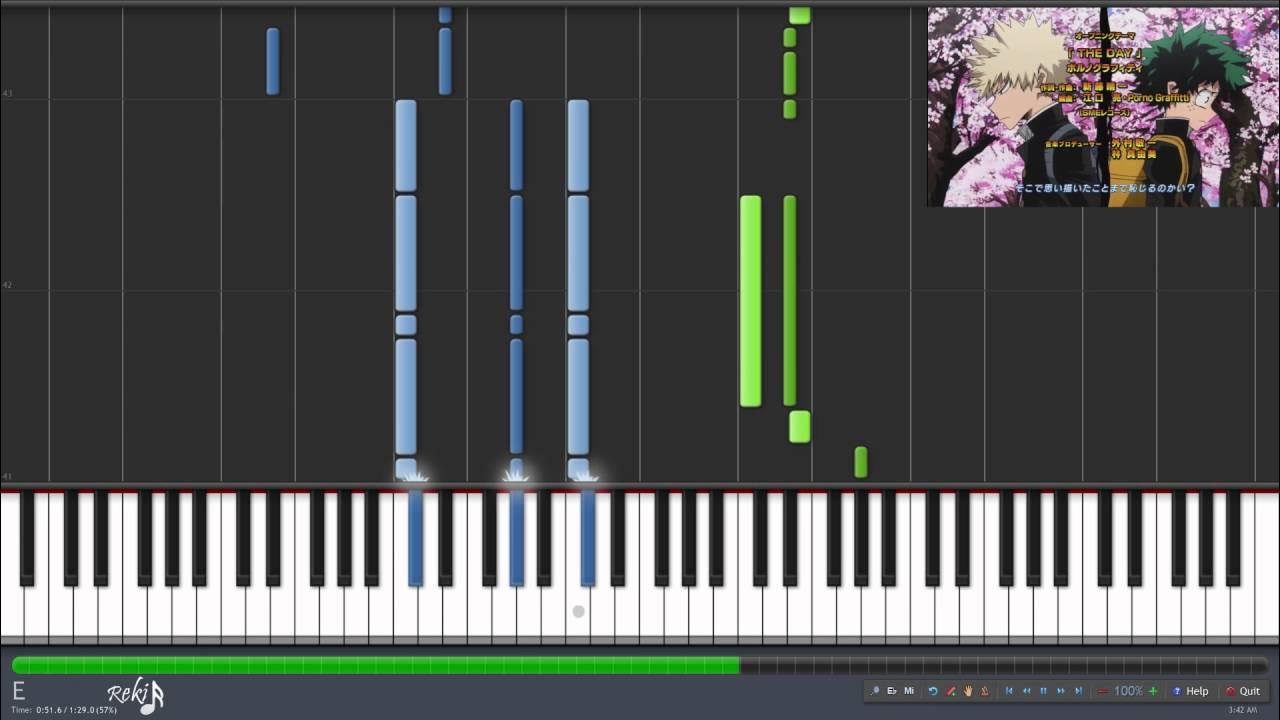 【TV】Boku no Hero Academia Opening - The Day (Piano) 【TV】Boku no Hero Academia Opening - The Day (Piano)