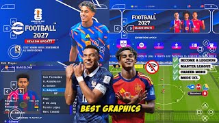 eFootball PES 2026 PPSSPP Android Offline Full Update UCL & League Kits 26/27 Season 4K Graphics screenshot 5