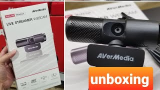 Costco AVERMEDIA Live Streamer CAM PW313C Webcam $69 - UNBOXING