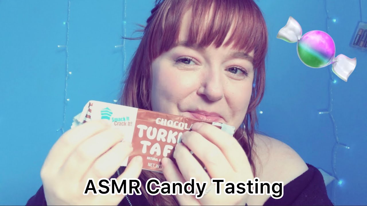 ASMR Candy Shop Hauleating, crunching, chewing sounds YouTube