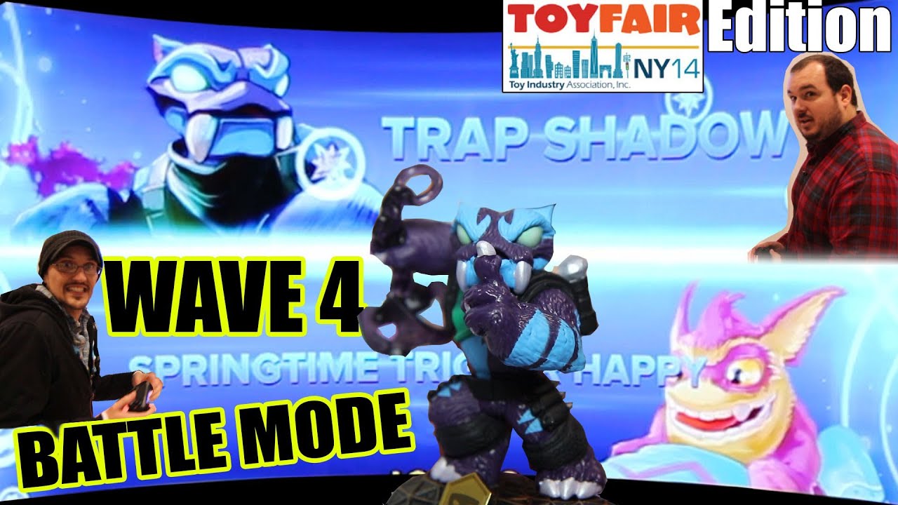 Режим счастливой битвы «Трап Тень» и «Весна» (Skylanders Swap Force Wave 4 на ярмарке игрушек в Н...