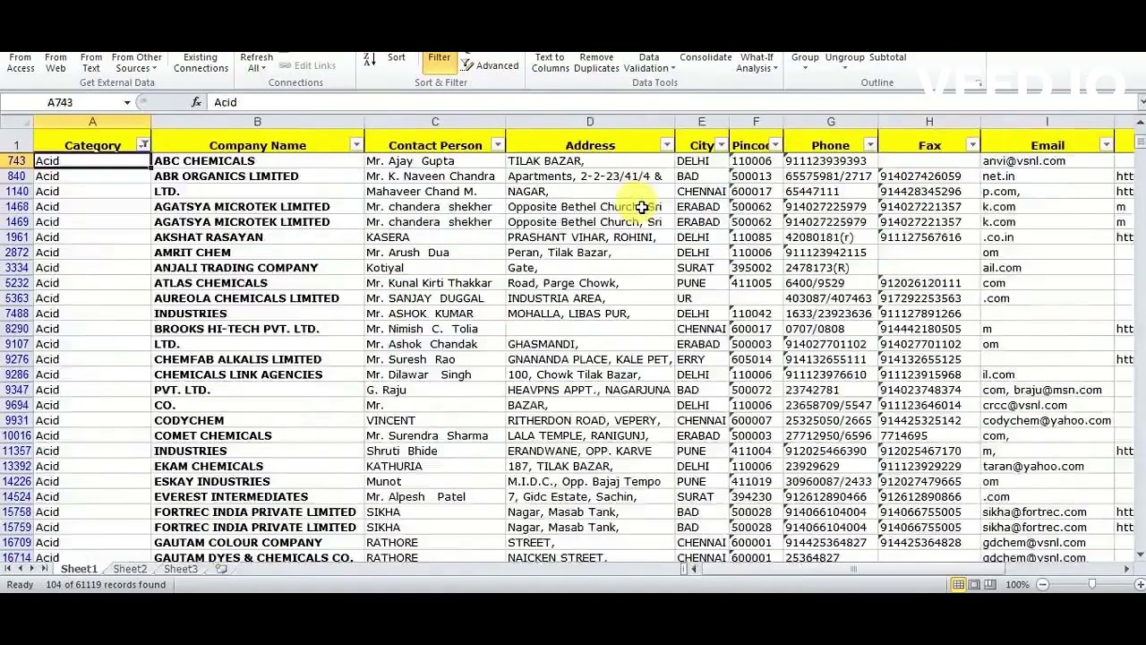All India Database Excel Sheet - Dialmart