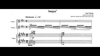 Ian Clarke - Maya (for 2 Flutes and Piano) (with Score) Resimi