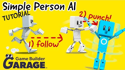 Simple Person AI: follow, (social) distancing, and attack | Game Builder Garage Tutorial