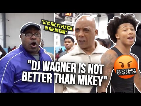 Mikey Williams & Dad HEATED ARGUMENT VS DJ Wagner's Coach About Who’s The Better Player!