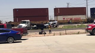 Sheriff's Car Wrecked by Train || ViralHog