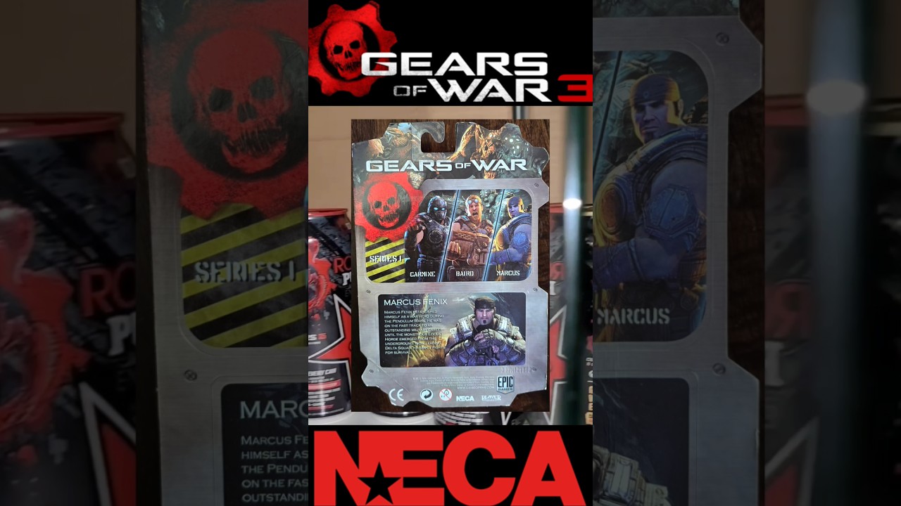 Neca Mini Marcus Series 1 Bloody Variant Action Figure Pt. 3 - Gears of War 3