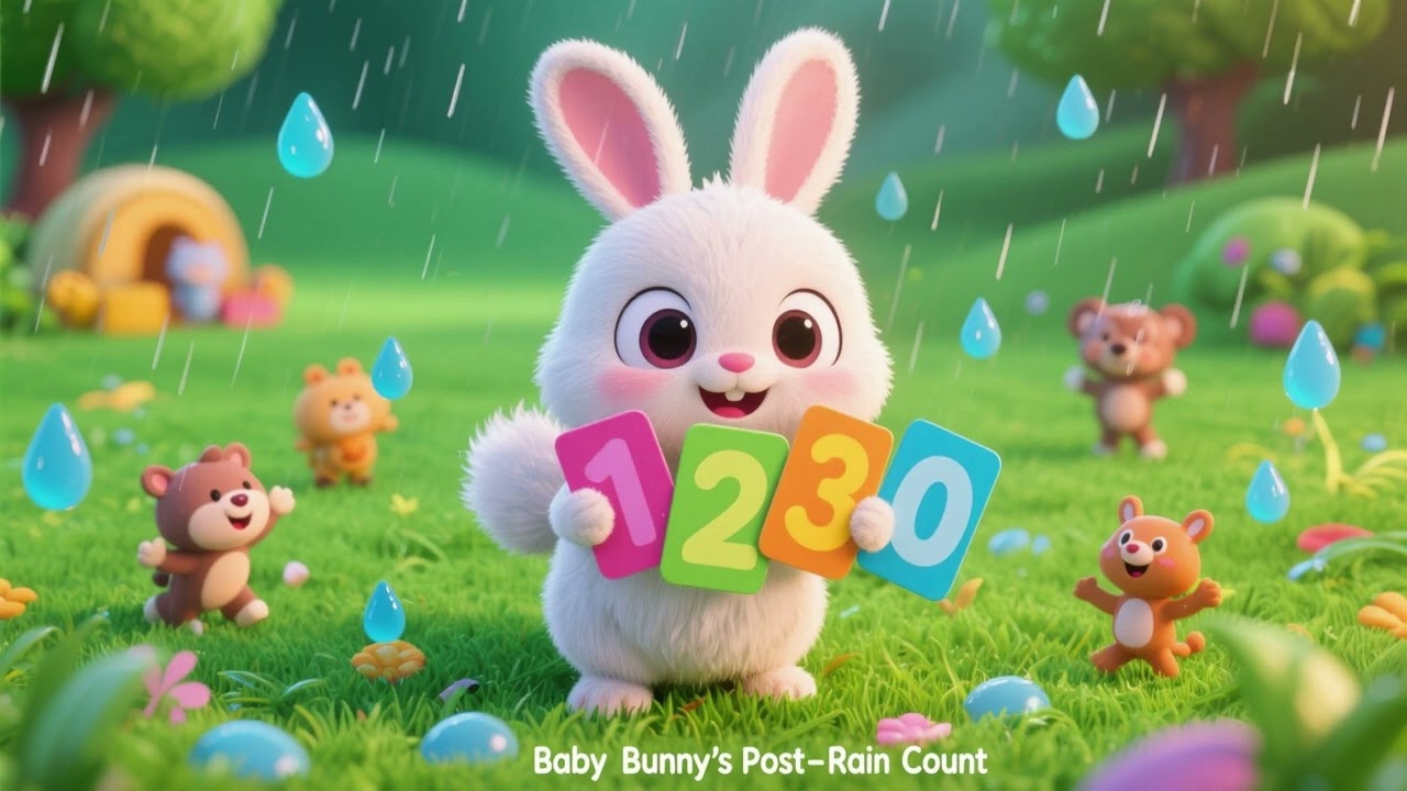 Baby Bunny’s Post‑Rain Count | Fun Counting Song for Kids