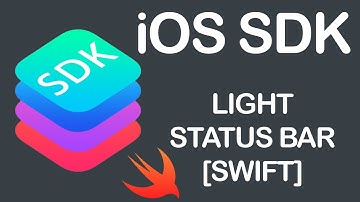 iOS SDK Swift Light Status Bar Tutorial