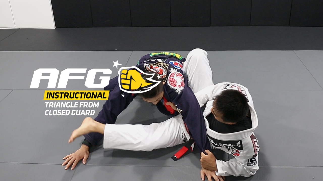 AFG :: Instructional :: Tadashi :: Triangle from Closed Guard - YouTube