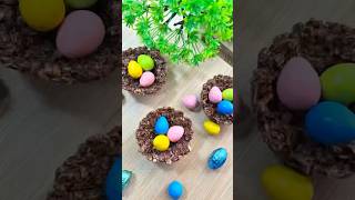 3- ingredients Easter Nests #trending #shorts