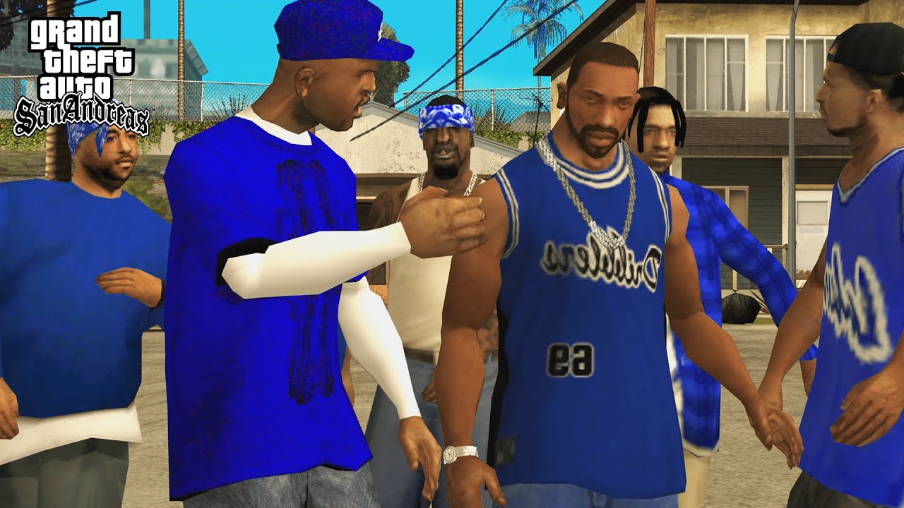 Crips vs Bloods Los Sepulcros Gang Mission in GTA San Andreas! (Real