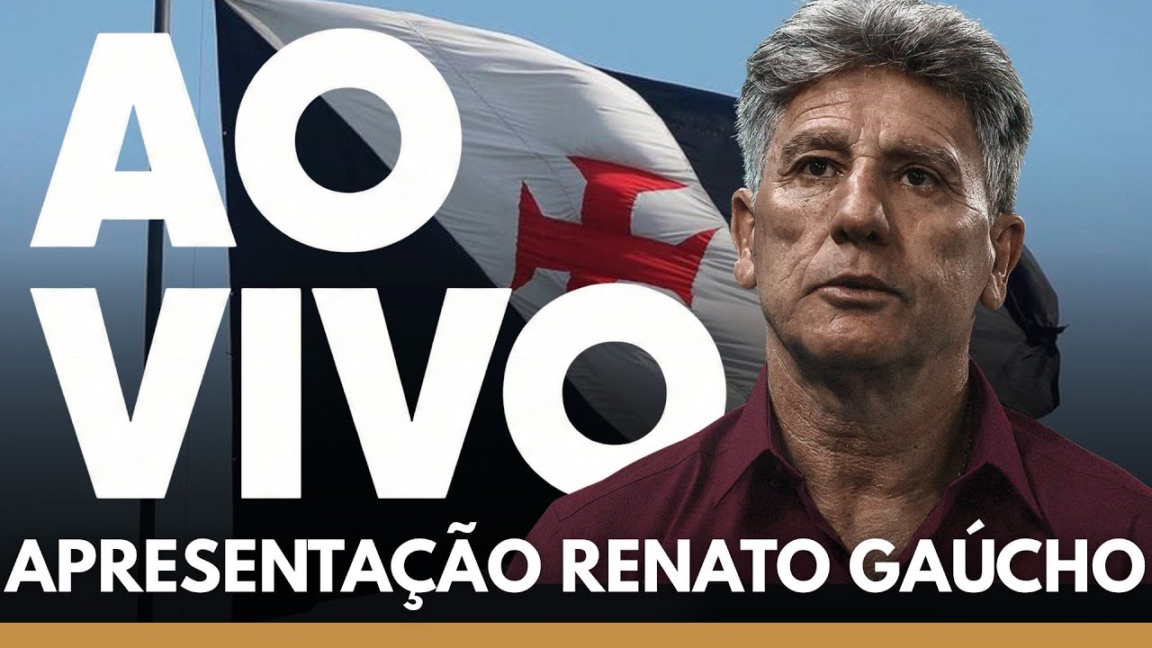 AO VIVO: APRESENTAÇÃO RENATO GAÚCHO NO VASCO DIRETO DO CT MOACYR BARBOSA - ACOMPANHE A 1ª COLETIVA