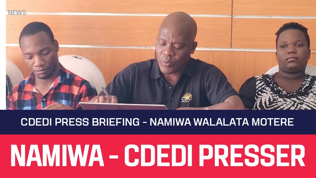 CDEDI PRESS BRIEFING - NAMIWA WALALATA LERO| A MALAWI TAMVELANI ZODABWITSA IZI 26 February 2026