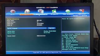 How to configure boot order on a Gigabyte motherboard