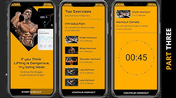 Android Studio Tutorial | Fitness App (UI) Exercise Timer "XML" | Part #3 by Kamran bhatti