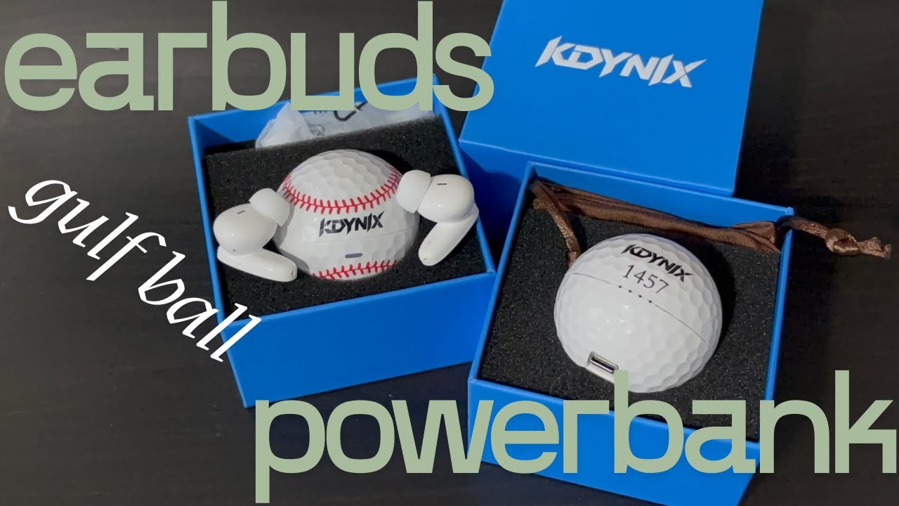 Распаковка и обзор нового портативного зарядного устройства и наушников KDYNIN Gulf Ball.