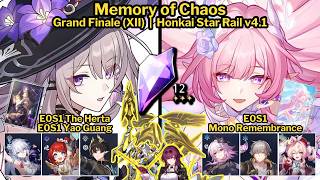 MoC 4.1 Stage 12 E0S1 The Herta and E0S1 Cyrene Mono Remembrance | Honkai Star Rail v4.1