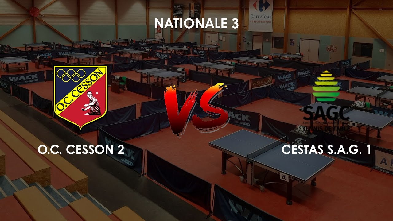 O.C. CESSON 2 - CESTAS S.A.G. 1 - NATIONALE 3 - Table 2