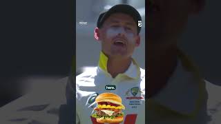 Give him the works burger, bit of beetroot, bit of onion 🍔 #Ashes