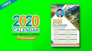 Free Download | How to make 2020 Calendar design in coreldraw | Urdu + Hindi | By @AnasGraphics