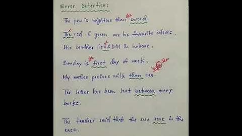 Error Detection Part 4 |Batch BPS 05 TO BPS 15|GK Point|Naeemullah mahar videos|English Lectures