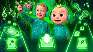 Cocomelon In Real Life? Tiles Hop Music Challenge Insane Gameplay