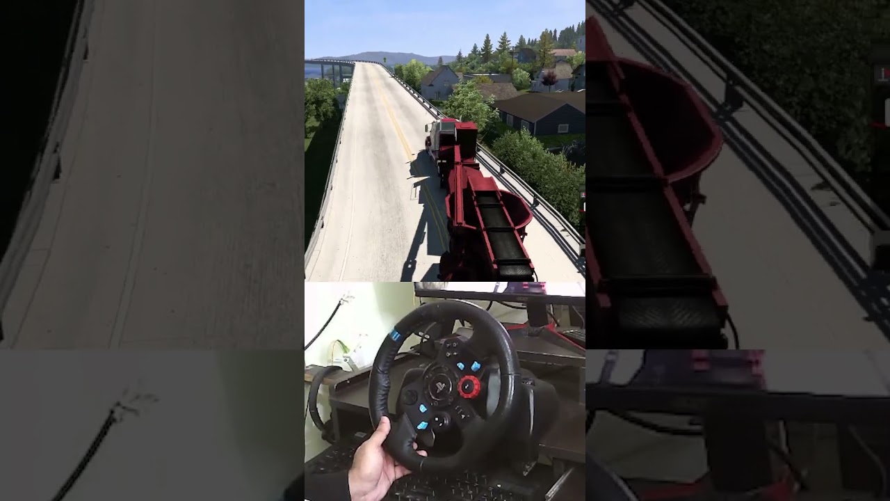 DRIVING ON NARROW ROADS IN AMERICA DIFFICULT SITUATION - AMERICAN TRUCK SIMULATOR