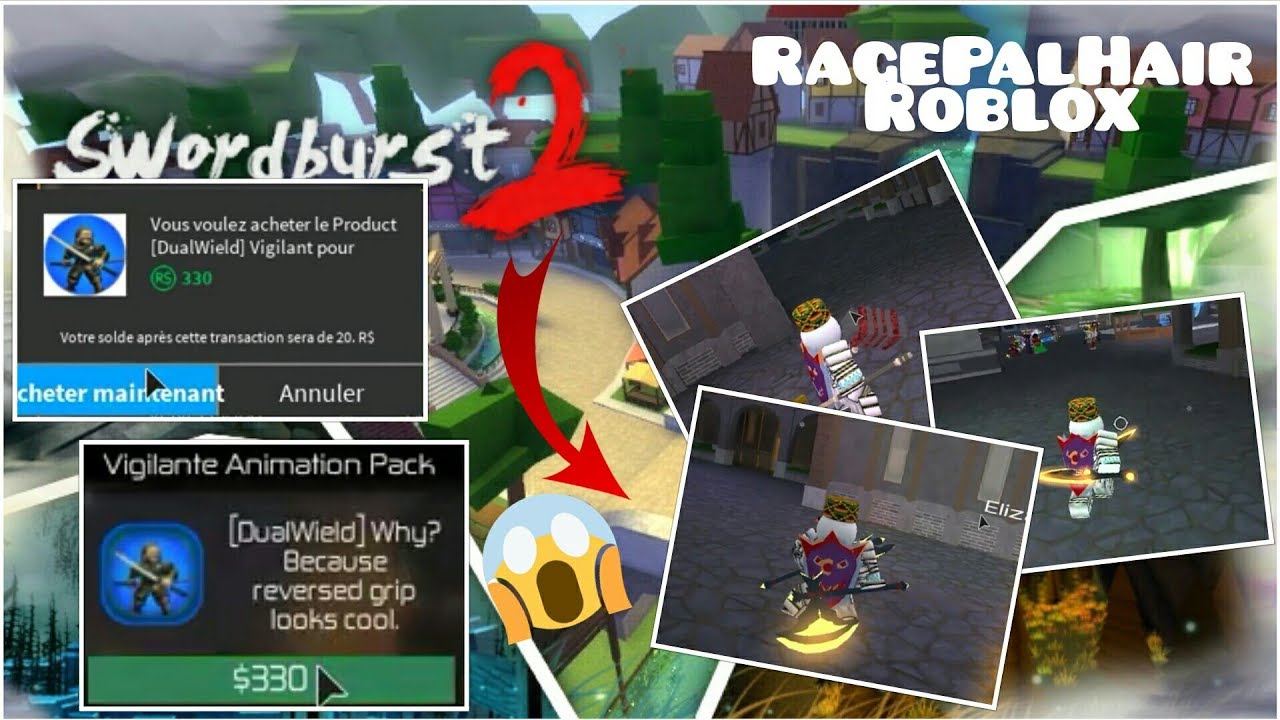 Omg I Buy The Gamepass Dualwield Vigilante Animation Pack On - omg i buy the gamepass dualwield vigilante animation pack on swordburst 2 ragepalhair roblox