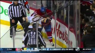 Shawn Thornton vs Travis Moen Oct 29, 2011