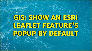 GIS: Show an esri leaflet feature