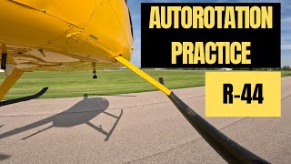 Robinson R-44 Autorotation Practice With HOGS