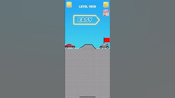 Draw bridge puzzle game level 1909 #gaming #drawing #Shorts