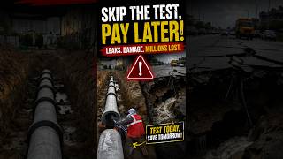 One Leak Can Sink Roads 😱 #construction #shorts #plumbing #shortvideo #pipelining #civilengineering