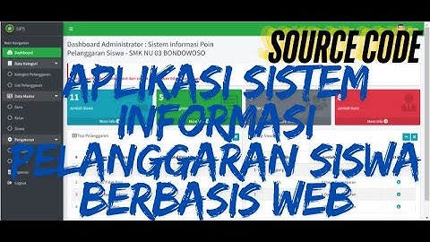 Source Code Aplikasi Sistem Informasi Pelanggaran Siswa Berbasis Web