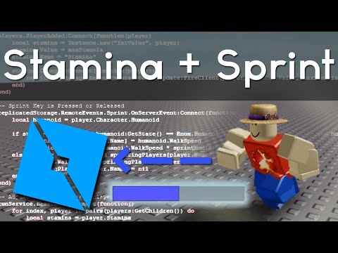 Roblox Sprint Stamina Bar 2019 Scripting Tutorial Simple Endurance Run Bind Youtube - roblox player.character.humanoid