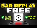 How to get bar replay feature for free forever  bar replay option  all timeframes 