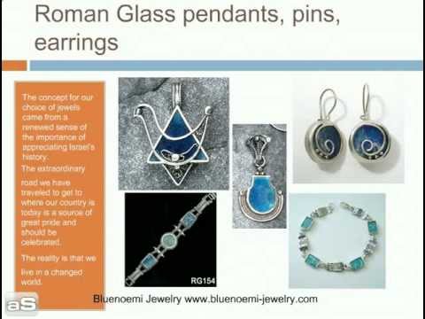 Antique Roman glass jewelry Israeli ancient roman glass http://www.bluen...