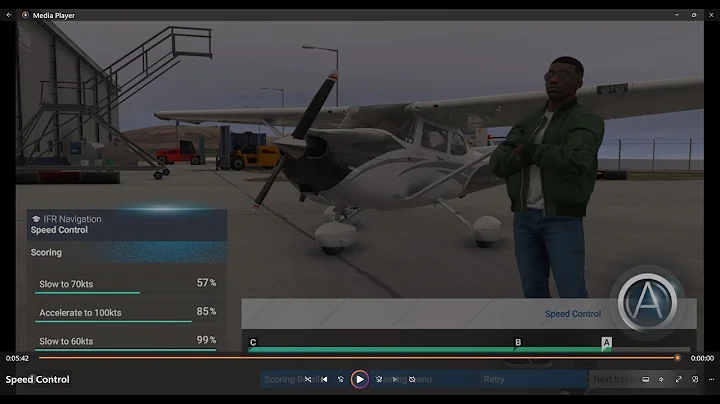 MSFS 2024:Activities: Flight Training: IFR Navigation: Speed Control