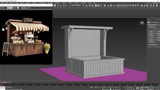 How to Model a Coffee Stall in 3ds Max | Step-by-Step Guide
