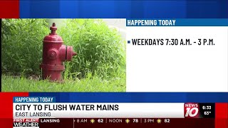 East Lansing begins water main flushing program