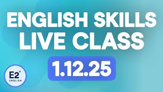 Free English Grammar Skills Class - Live Monday December 1st!