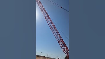 Heavy tail of giant crawler crane- Good tools and machinery make work easy #crawlercrane