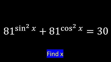 Interesting Trigonometry Equation Math Olympiad Problem