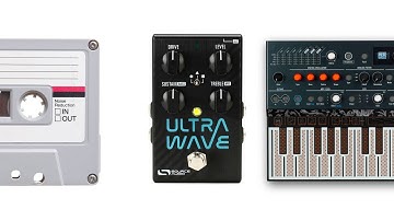 Source Audio Ultrawave on a synth (tape saturation and rat style patches)