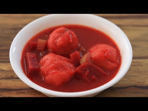 Video: Apricot Kua Zaub Nrog Semolina Dumplings