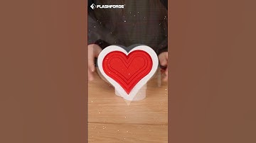 3D printed animated heart with Flashforge AD5M.  #3dprinting #3dprint #flashforge #3dprinter #diy