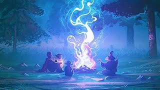 1 Hour of Ambient Fantasy Music & Forest Sounds - Mystic Bonfire