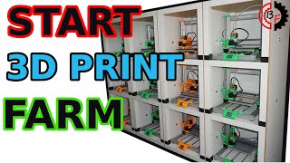 #6 3D Printer Farm Start Inbetriebnahme 3D Drucker Farm wiring Produktion Regal IKEA Lack enclosure